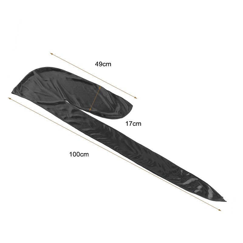 Custom Logo Custom Logo Hair Accessories Bandana Silky Durag Wrinkle Free Long Tail Elastic Solid Color HeadWrap Durag For Men
