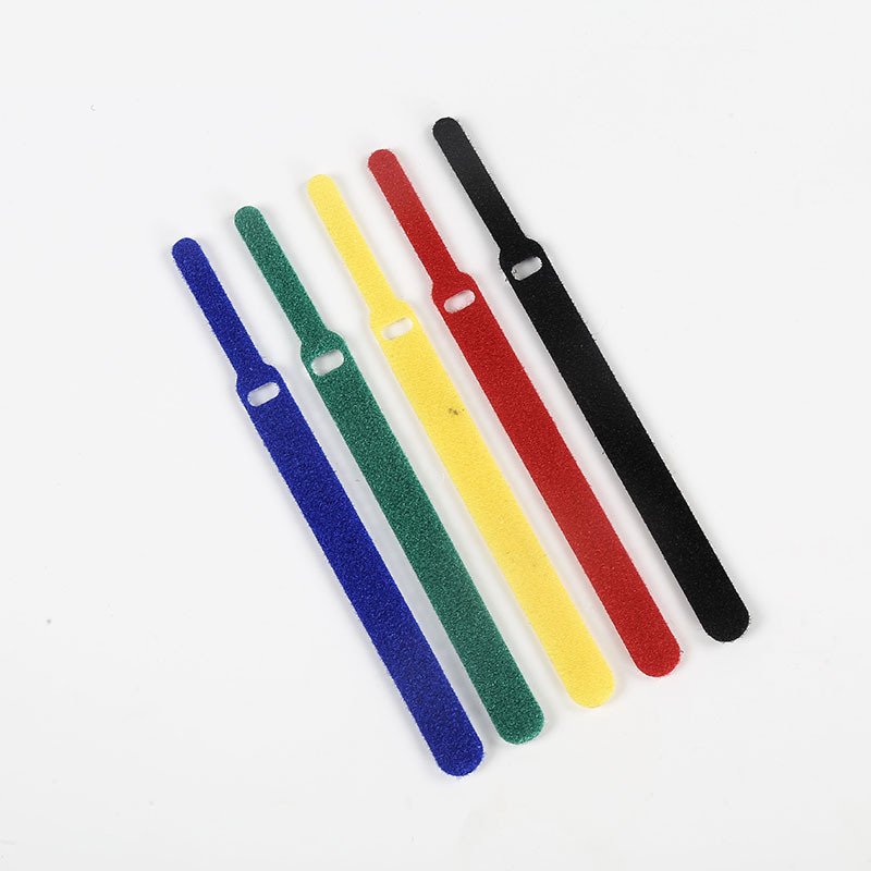 Customized Wholesale Printed Self Adhesive Cable Ties Reusable Cable Tie Logo With Velcro Fastener