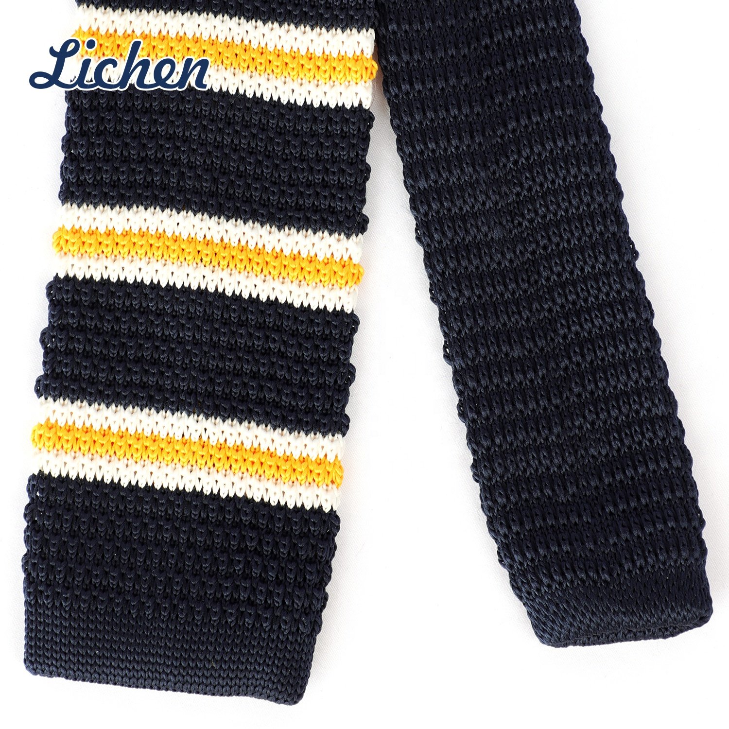 Polyester Necktie Mens Casual Tie Set Available Knit Necktie Loose Tie Fashion For Man