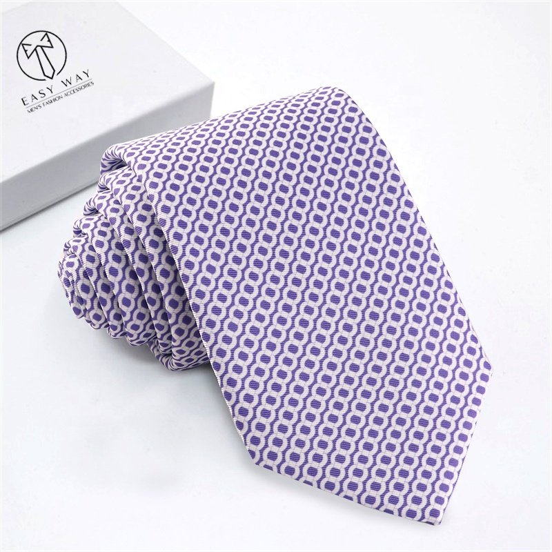 Casual Fashion Wholesale Necktie Printed 100% Polyester Ties For Men