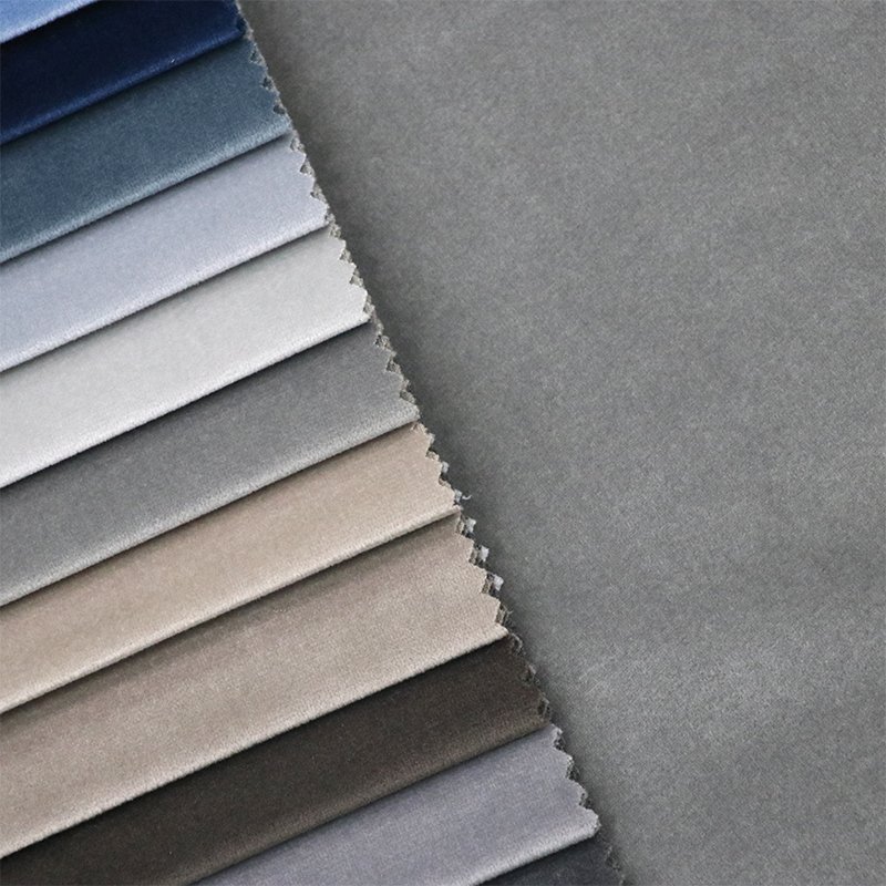 2302A Turkish Manufacture 142cm Plain Holland Velvet Fleece Backing Microfiber Baby Face Sofa Velour Fabric for Pillow