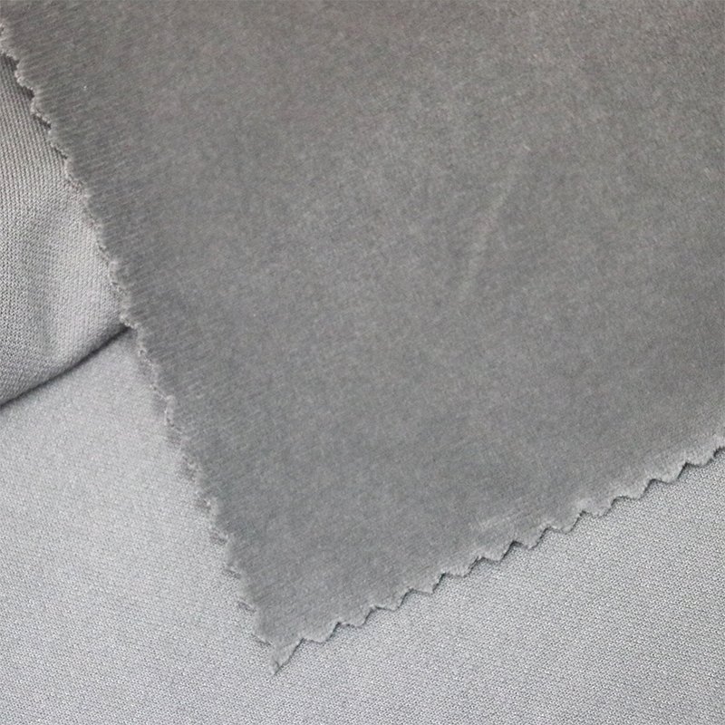 2302A Turkish Manufacture 142cm Plain Holland Velvet Fleece Backing Microfiber Baby Face Sofa Velour Fabric for Pillow