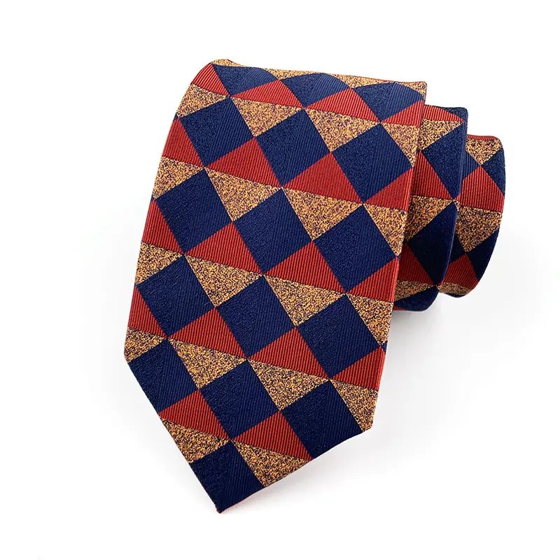 Fashion Polyester High Quality Gray Printed Custom Embroidered Office Wear Silk Suit Accessories Label Tie For Men