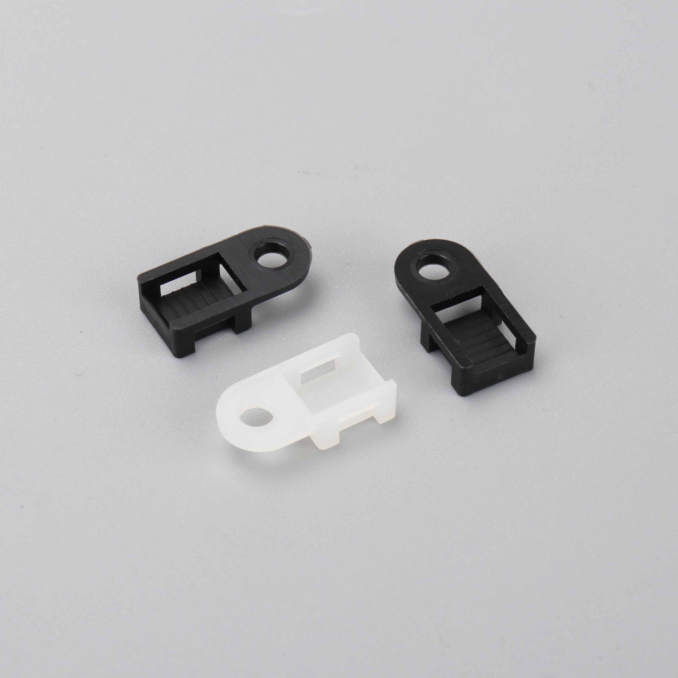 OUORO HC-0(Hole diameter 3.7mm)High Quality Adjustable White Black 94-V2 Saddle Type Nylon66 Cable Tie Mounts