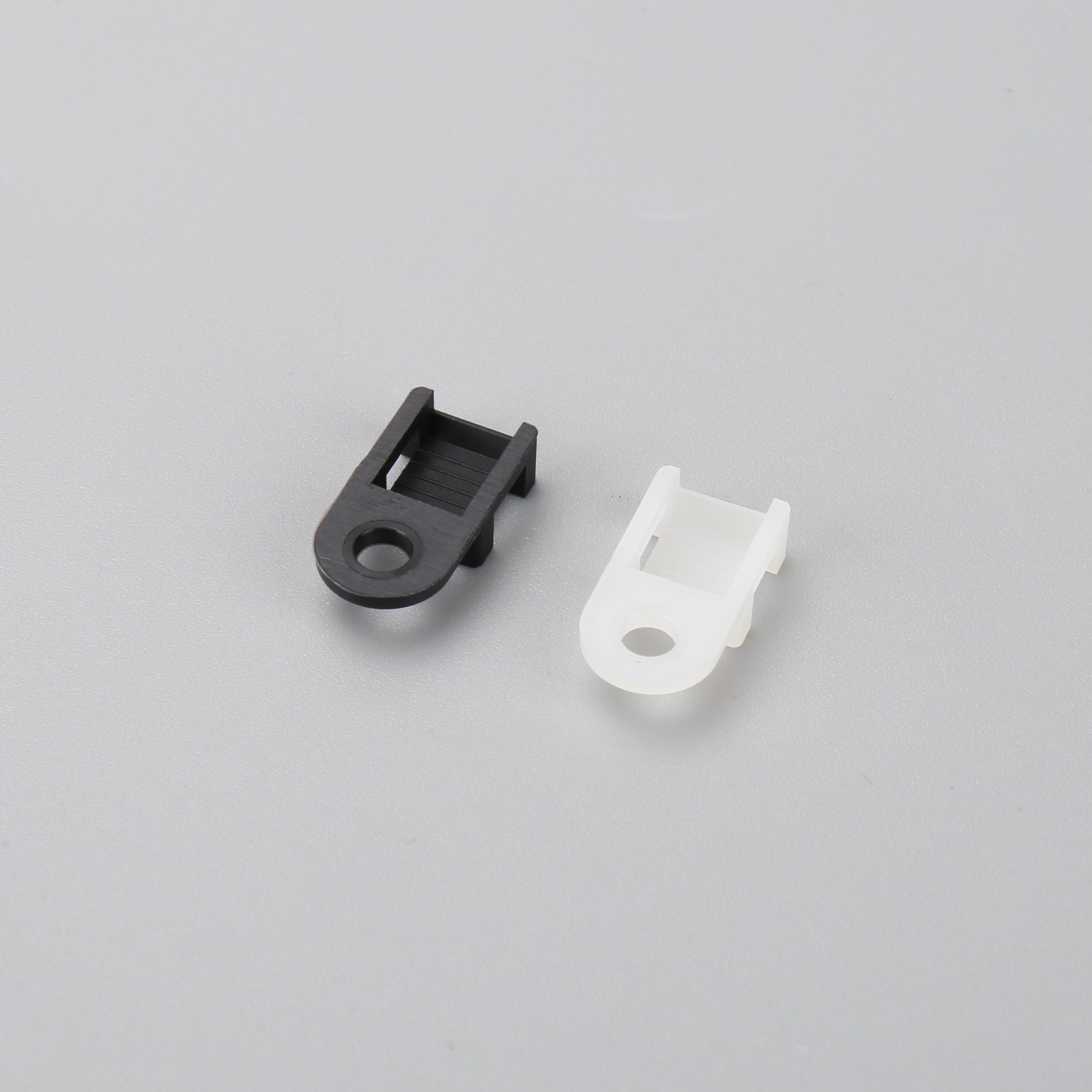 OUORO HC-0(Hole diameter 3.7mm)High Quality Adjustable White Black 94-V2 Saddle Type Nylon66 Cable Tie Mounts