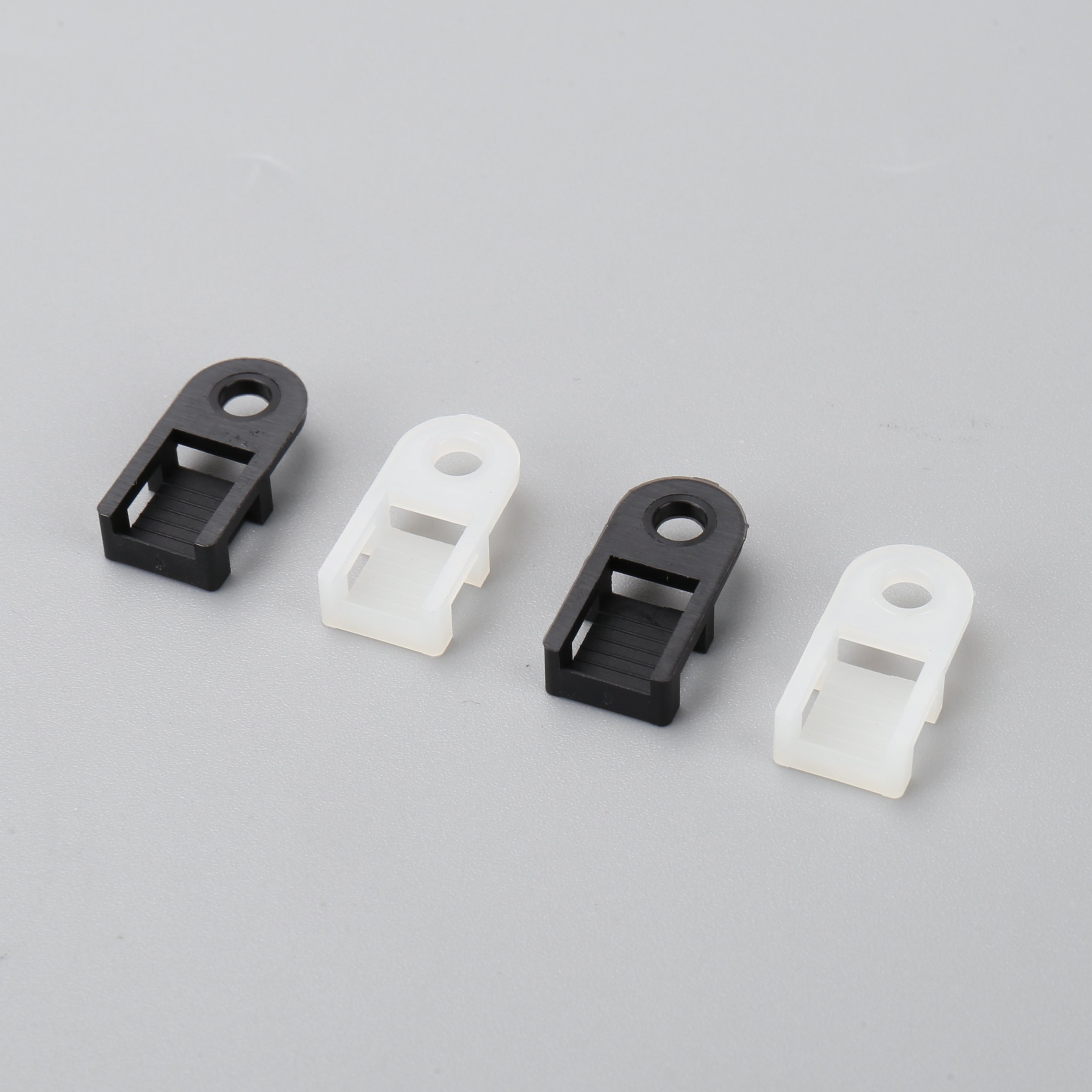 OUORO HC-0(Hole diameter 3.7mm)High Quality Adjustable White Black 94-V2 Saddle Type Nylon66 Cable Tie Mounts