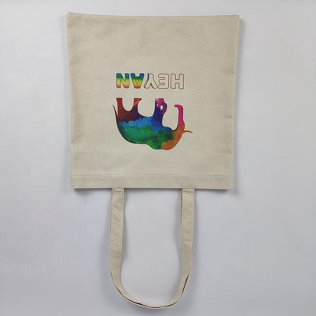 Organic Recycled Cotton Canvas Fabric Bag Canvas Leisure Bag New Design Tie Dye Printed Canvas Tote Bags With Elephant Printed