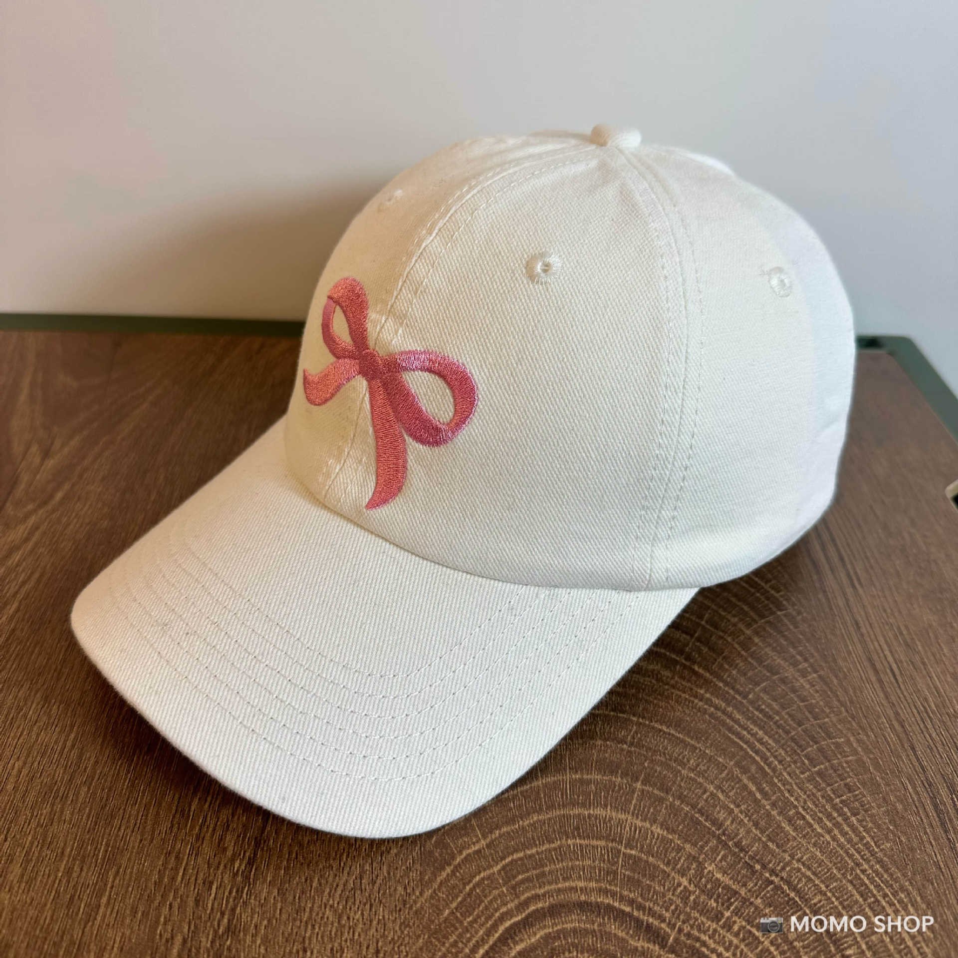 Hotsales Cute bow embroidery Hard Top burlap frayed Hardtop Embroidery solid color embroidered ripped adjustable baseball cap