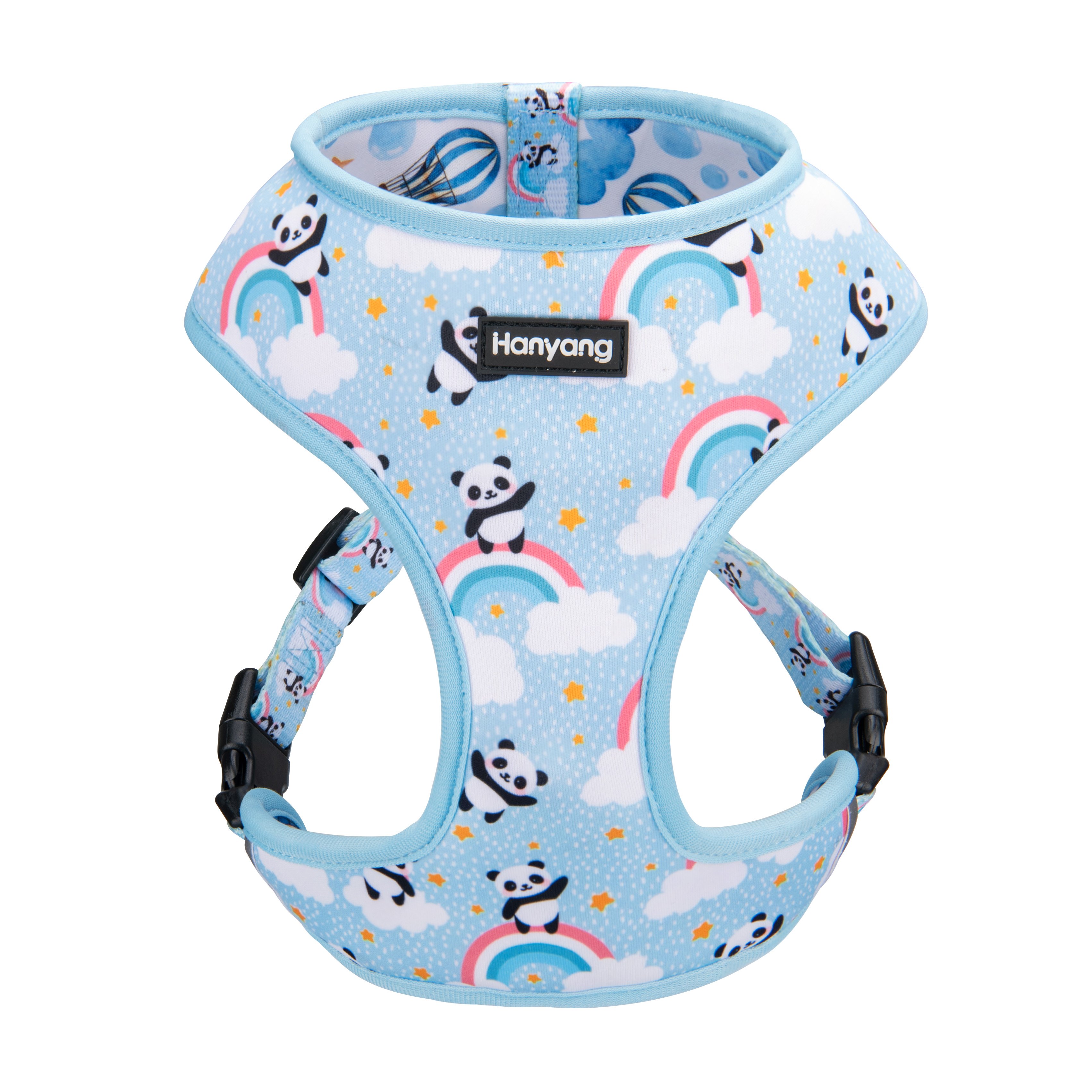 Hanyang OEM Custom OEM Pet Supplies Designer Dog Collar Leash Pet Bow Tie Neoprene Dog Harness Set Adjustable Dog Harness