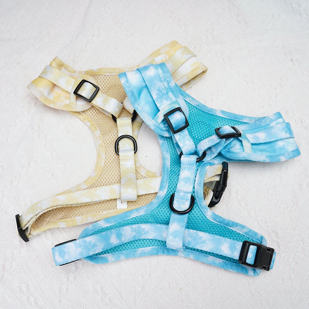 Hanyang OEM Custom OEM Pet Supplies Designer Dog Collar Leash Pet Bow Tie Neoprene Dog Harness Set Adjustable Dog Harness