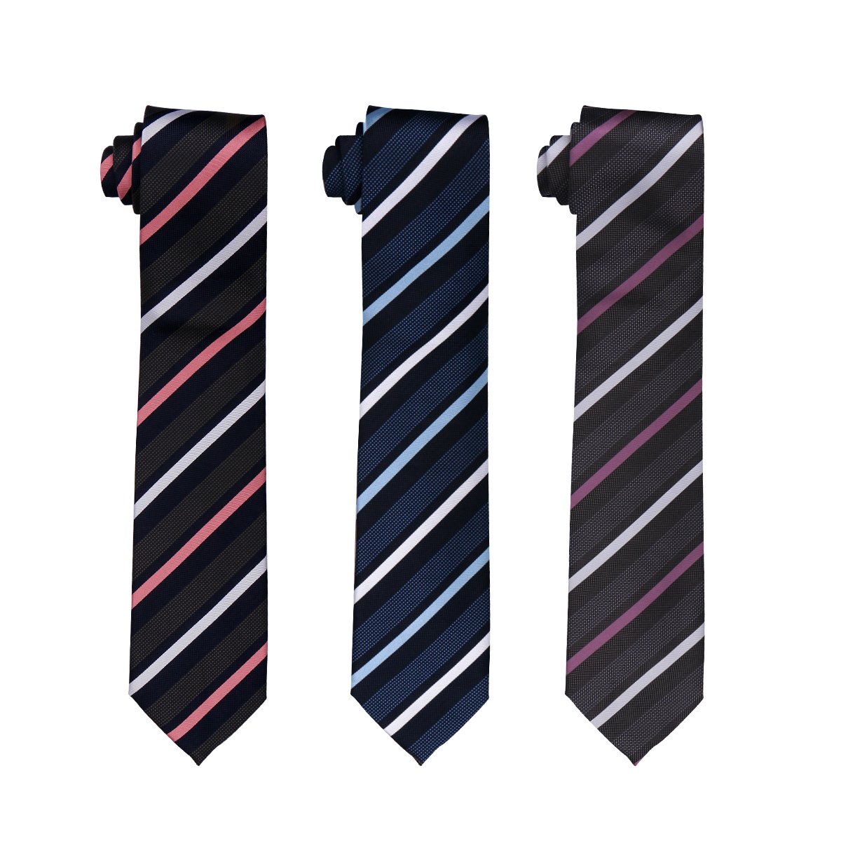 Shengzhou Tie Manufacturer Custom Silk Tie 8cm Width Striped Neck Ties For Men