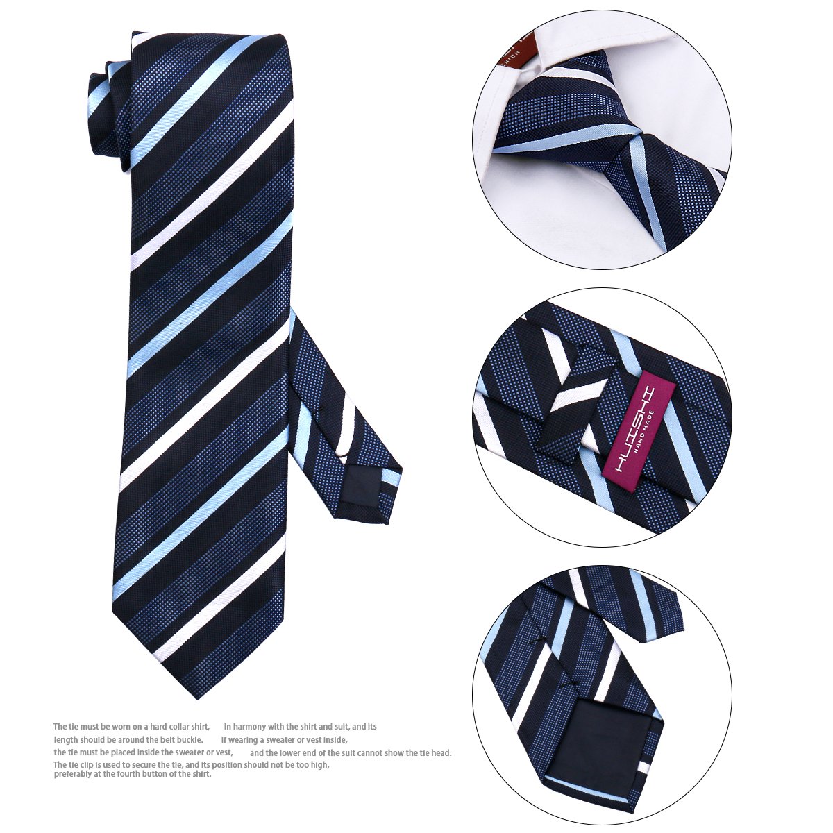 Shengzhou Tie Manufacturer Custom Silk Tie 8cm Width Striped Neck Ties For Men