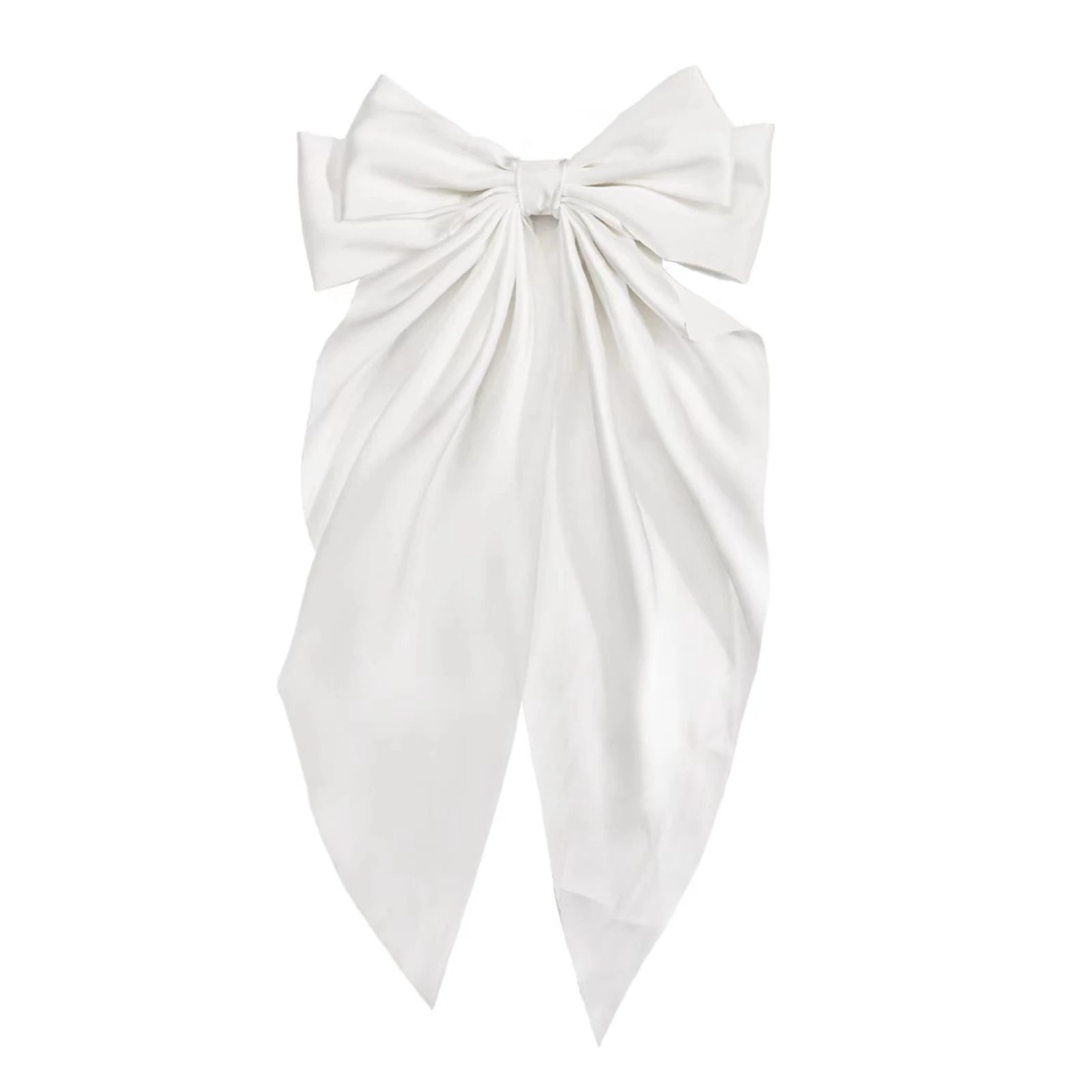 Big Size Hair Bow Ties Hair Clips Texture Satin Bow Hairpin Girl Hair Accessories For Women Summer Bowknot Hairpins