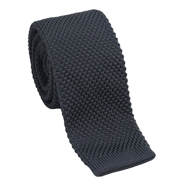Men's formal classic slim knit polyester knitted neck tie