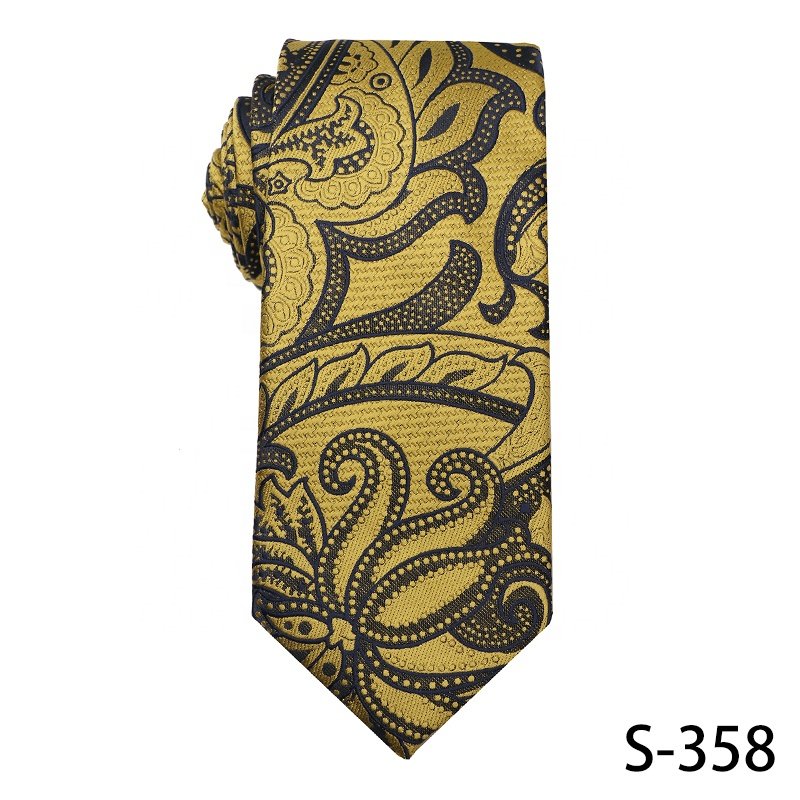 China Factory's Yellow Green Dots Polyester Tie High Quality High Visibility Ascot Ties For Men Various Beautiful Designs