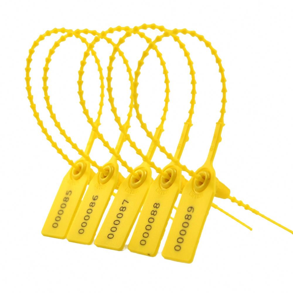 Security Plastic Seals Tamper Evident Organizer Custom Pull-Tite Shoes Ties Signage Tags