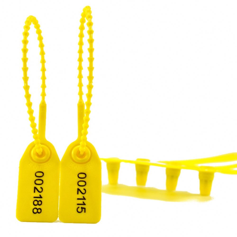 Security Plastic Seals Tamper Evident Organizer Custom Pull-Tite Shoes Ties Signage Tags