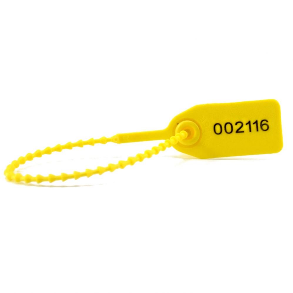 Security Plastic Seals Tamper Evident Organizer Custom Pull-Tite Shoes Ties Signage Tags