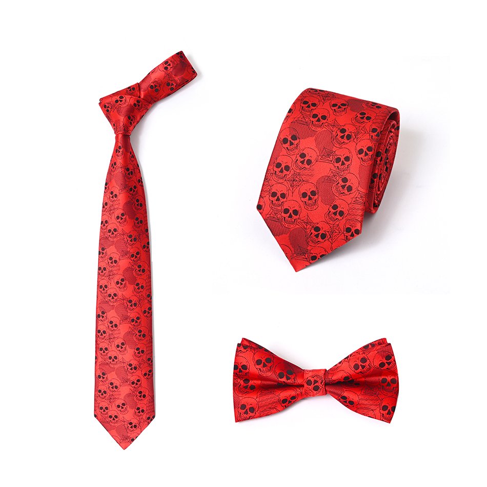 Yili Funny Mens Tie Holiday Season Party Gifts Neckties for Halloween Thanksgiving Christmas