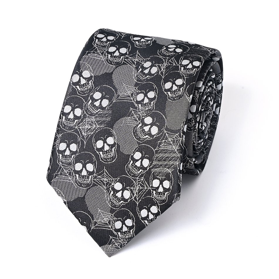 Yili Funny Mens Tie Holiday Season Party Gifts Neckties for Halloween Thanksgiving Christmas