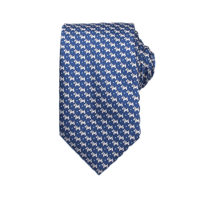 Wholesale Necktie Printing Custom Printing Style Woven 100% Polyester Suit Men Neck Tie For Business