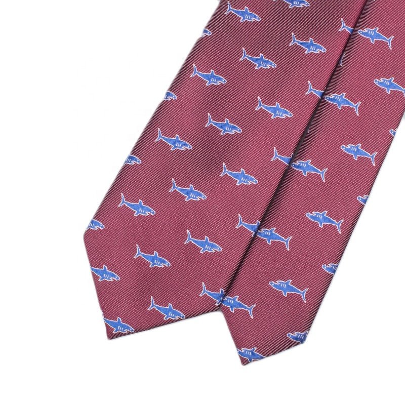 Wholesale Necktie Printing Custom Printing Style Woven 100% Polyester Suit Men Neck Tie For Business