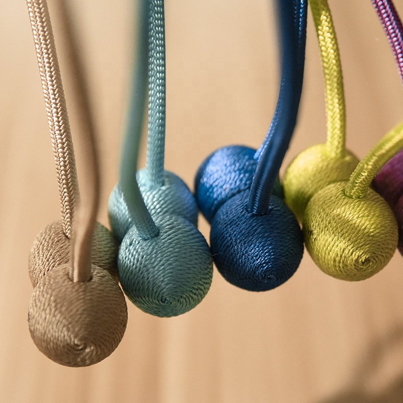 Strong Magnetic Curtain Tiebacks, Decorative Curtain Holdbacks Convenient Drape Tie Backs for Curtains