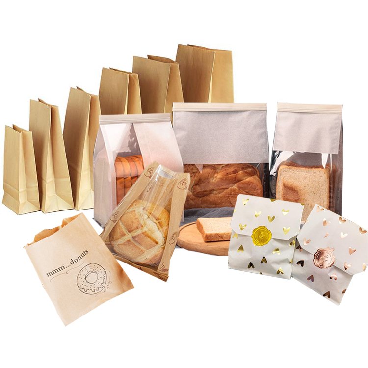 Wholesale Custom Printed Mini Flat Bottom Kraft French Fries Fry Chips Packaging Waxed Lined Chicken Popcorn Paper Bag For Food