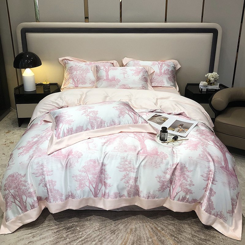 Super Soft Cooling Duvet Cover polyester Duvet Cover Set(4 Pieces)
