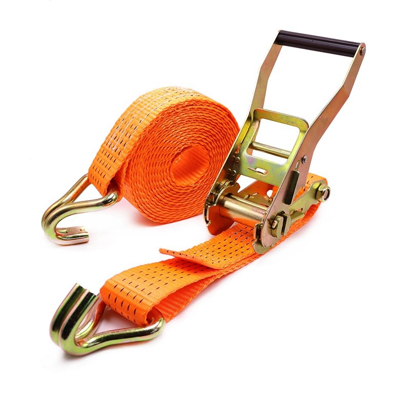 50mm Competitive Factory Price Cargo Lashing Belt Heavy Duty Rachet Ratchet Tie Down Strap With Hooks