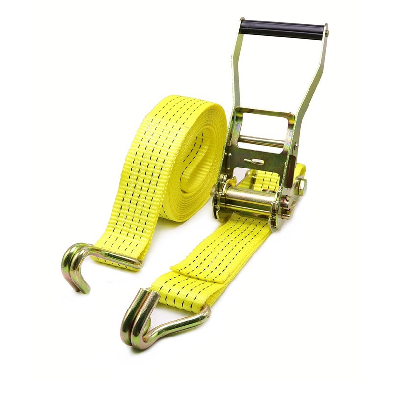 50mm Competitive Factory Price Cargo Lashing Belt Heavy Duty Rachet Ratchet Tie Down Strap With Hooks