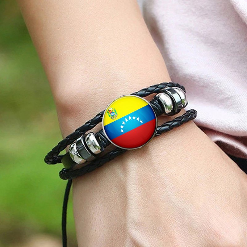 80 Models Caribbean Venezuela Flag Map Tie Clip Lapel Pin Ring Brooch Cuff Link Necklace Bracelet Earrings Key Chain Jewelry Set