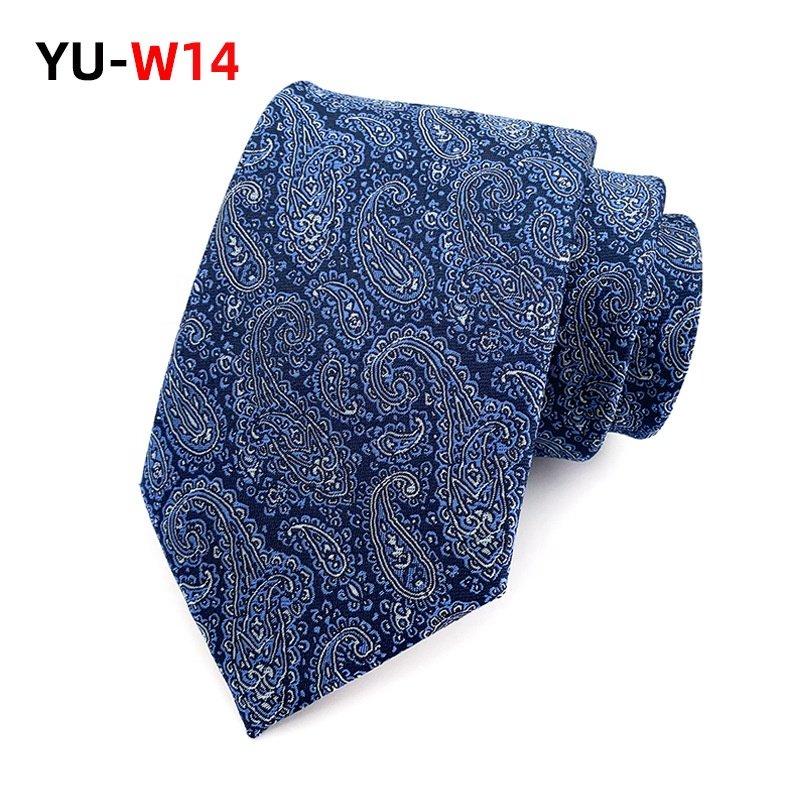 Wholesale high quality microfiber paisley gravata cravatte da uomo luxury ties corbatas de poliester mens neckties
