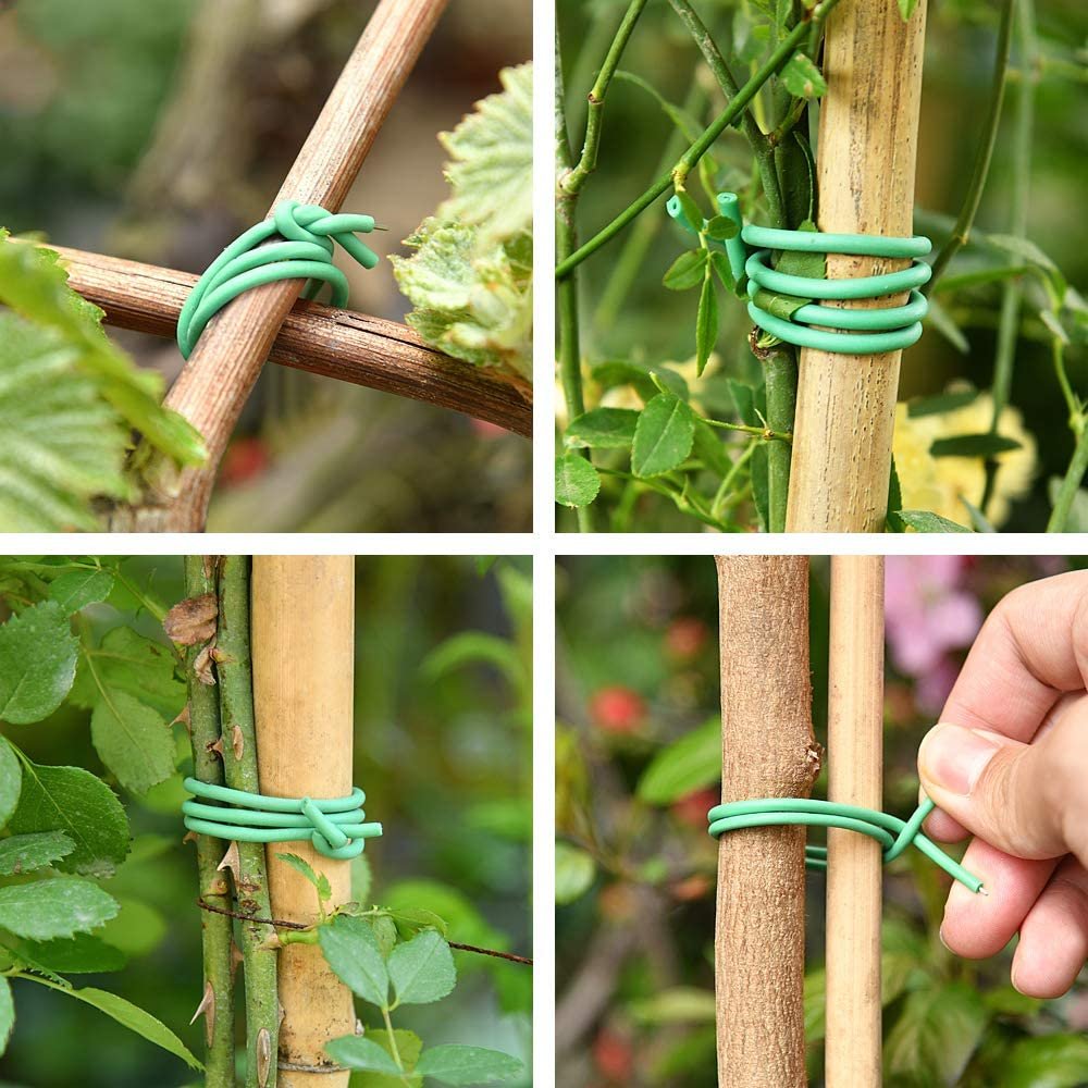 twist tie plant tpr coating rope binding flexible plant tie down softwire plant tie