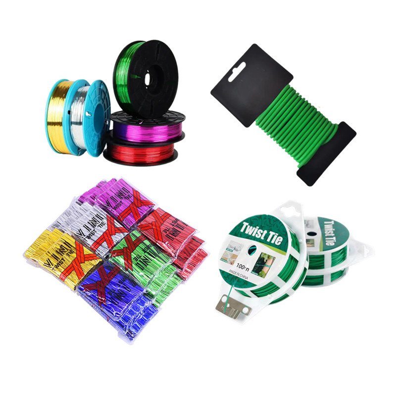 twist tie plant tpr coating rope binding flexible plant tie down softwire plant tie