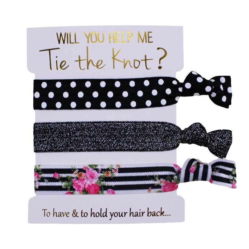 Custom Logo Printed Kid No Crease Elastic Hair Ties Band for Hair Accessories