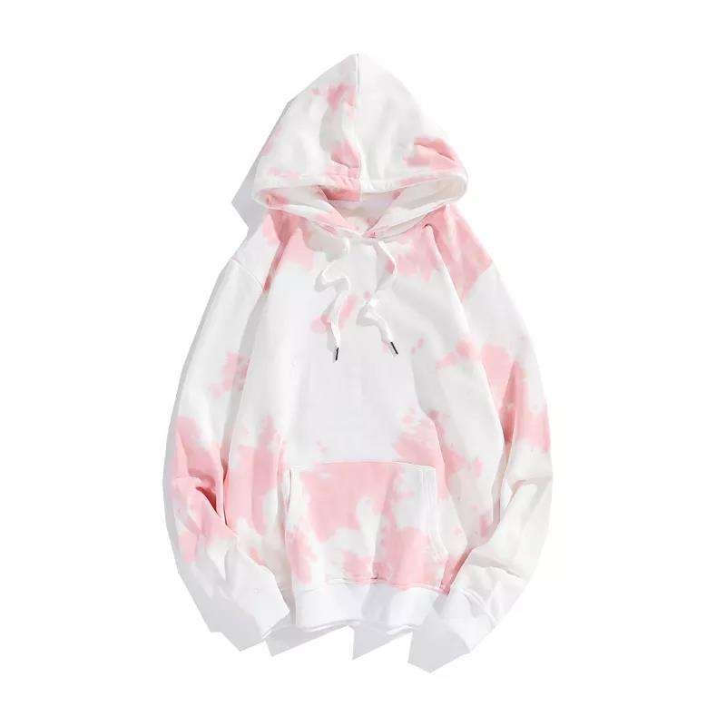High Quality Custom Plus Size Hip Hop Streetwear Pullover Men Unisex Tie Dye Sweatshirt Hoodie