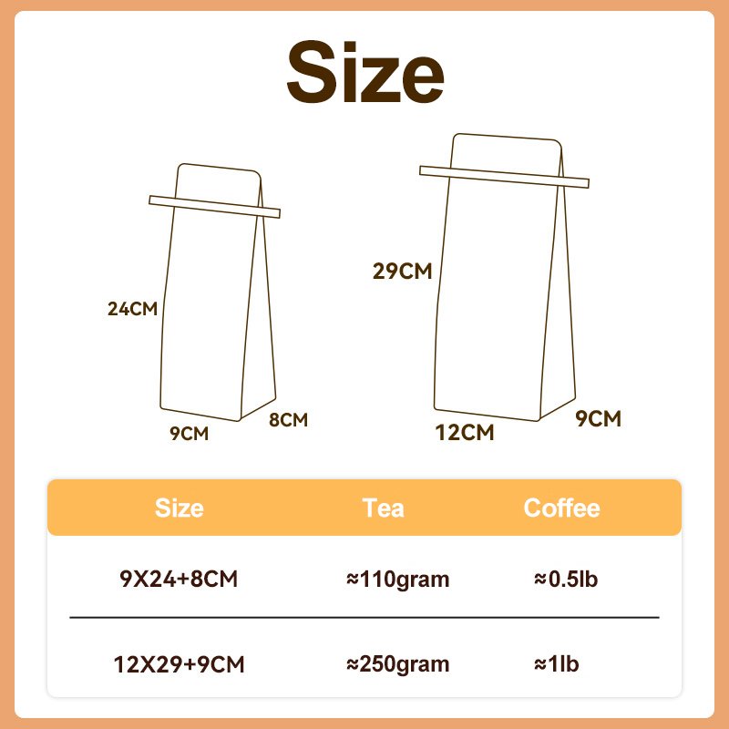 Custom printed tin tie coffee bags packaging aluminum foil cotton paper kraft coffee bean bag with valve