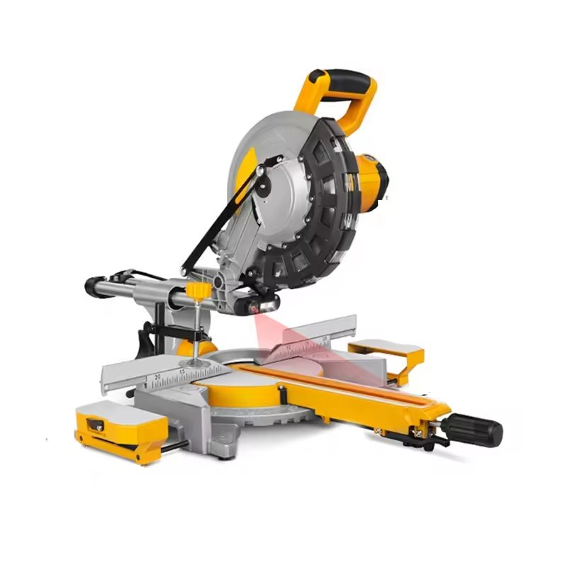 2400W Ten Inch 34Cm Tie Bar Sliding Miter Saw Multi-Function Saw Aluminum Saw Wood With Infrared Lamp Location