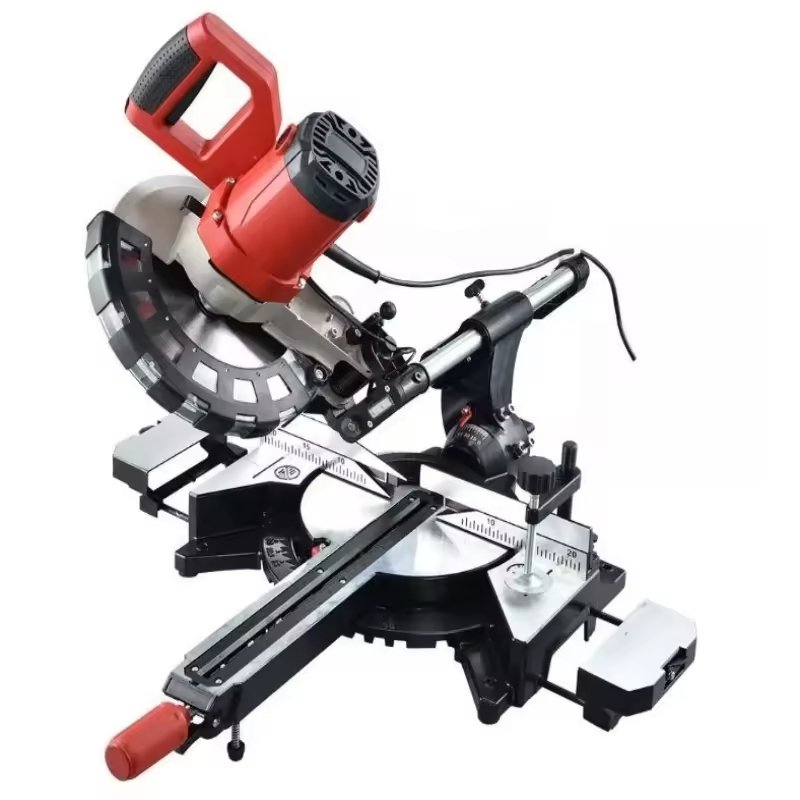 2400W Ten Inch 34Cm Tie Bar Sliding Miter Saw Multi-Function Saw Aluminum Saw Wood With Infrared Lamp Location