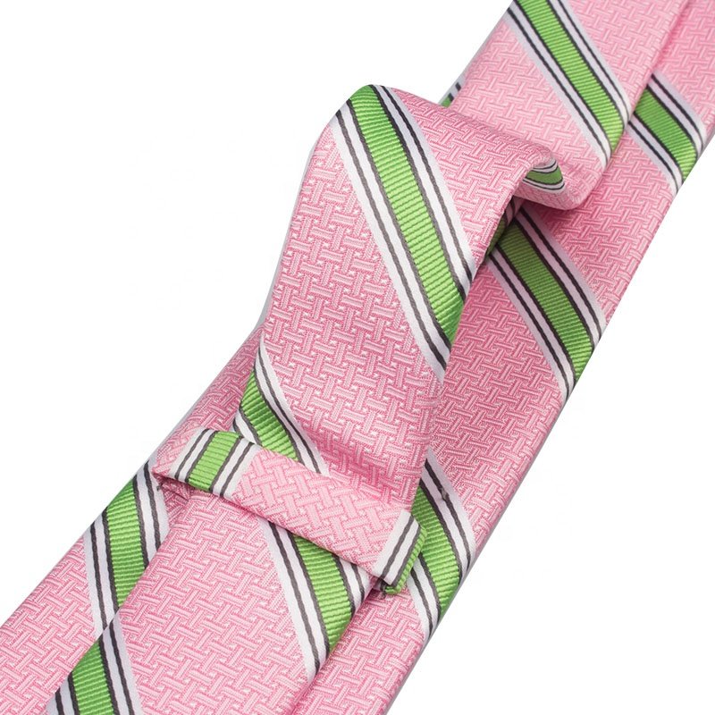 Striped Microfiber Ties Custom Logo Easy Up Necktie Security Kids Adult Plain Tied Tie
