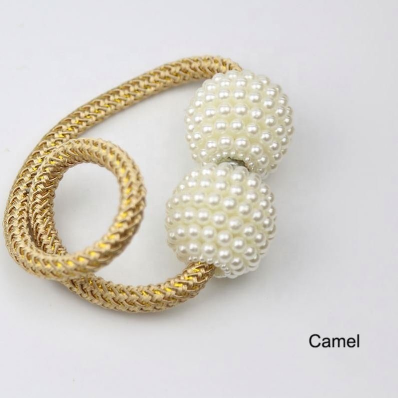 Curtain Accessories Home Decor 1x Pearl Magnetic Curtain Clip Curtain Holders Tieback Buckle Clips Hanging Ball Buckle Tie Back