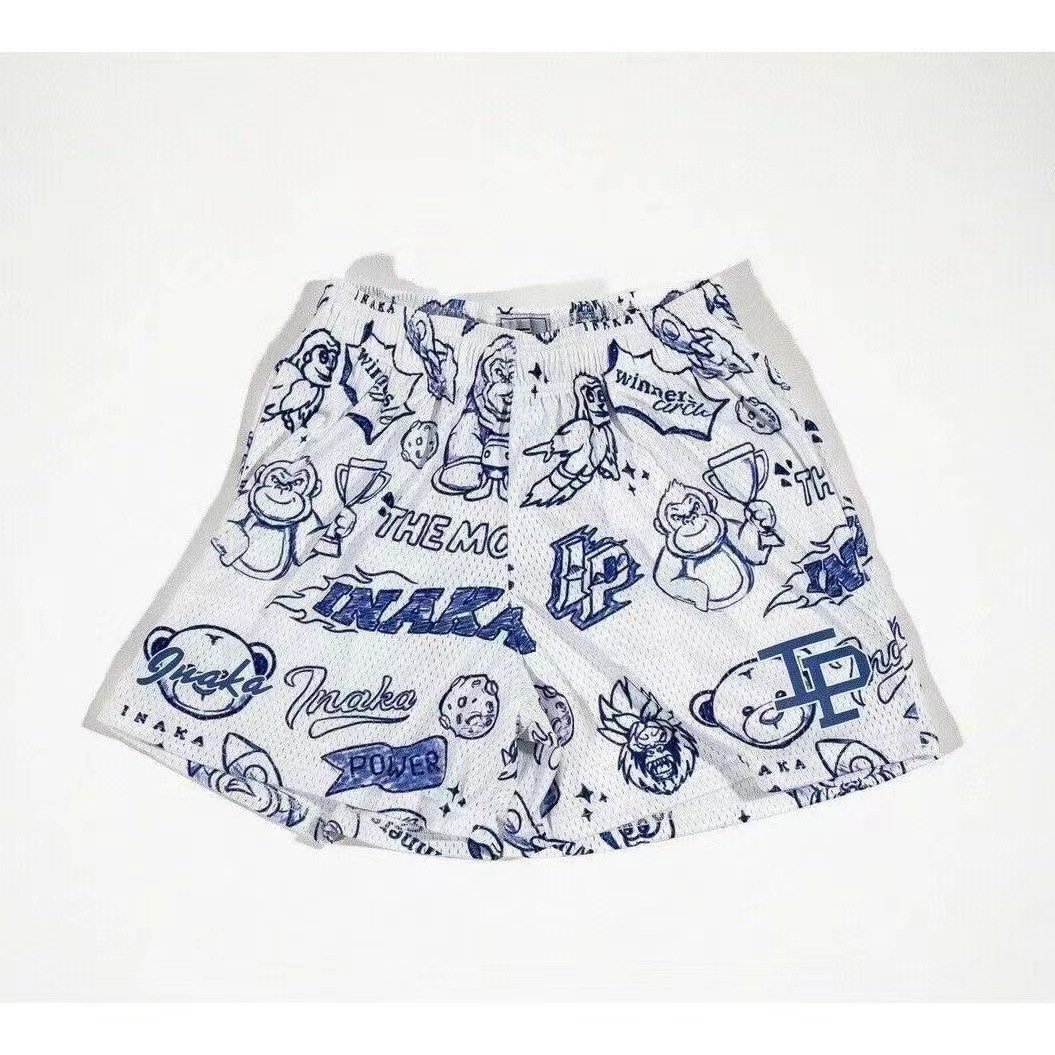2024 NEW Men's summer sports shorts thin casual printing black classic clothing beach shorts men's casual shorts