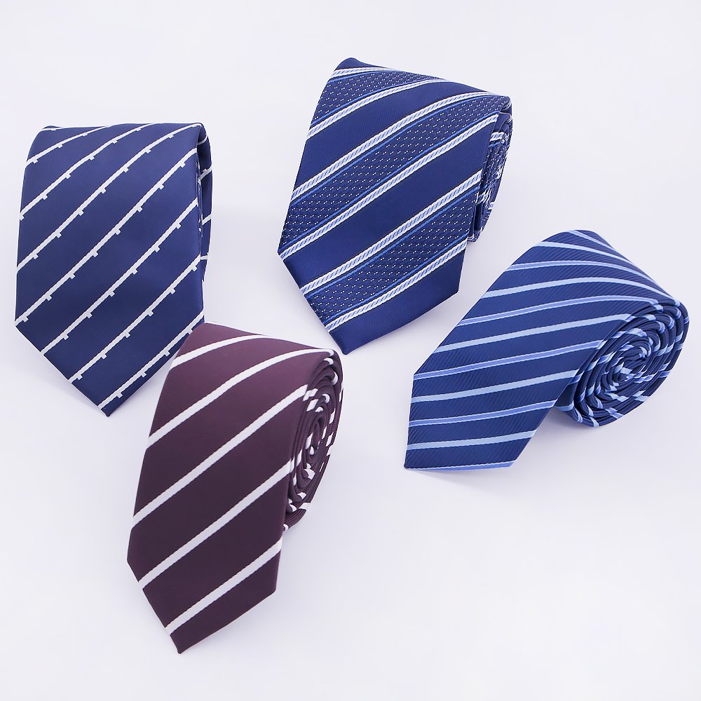 Manxiang Factory Supplier Handmade Plaid Striped Microfiber Woven Polyester Cheap Necktie Price