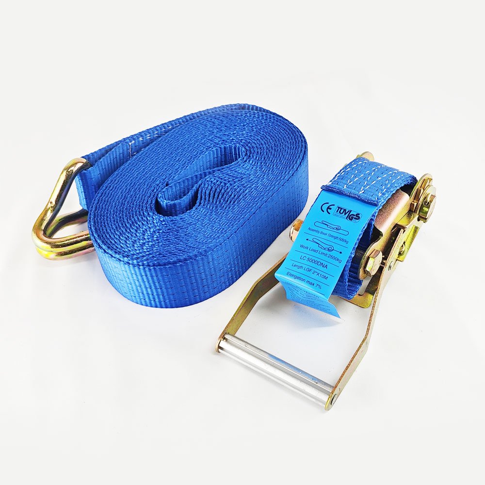 25mm 1 inch Ratchet Buckle Nylon Cargo Tie Down Lashing Truck Strap