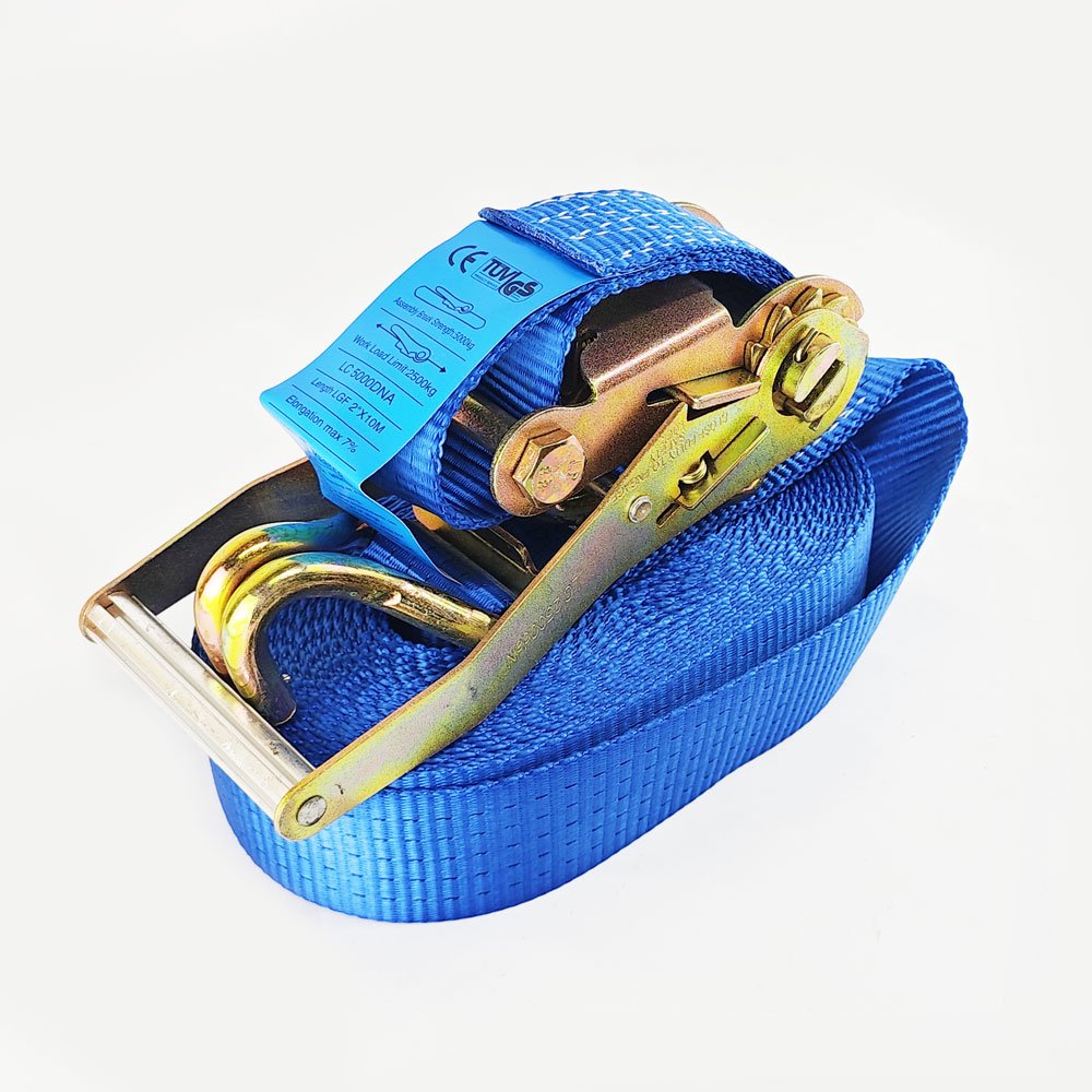 25mm 1 inch Ratchet Buckle Nylon Cargo Tie Down Lashing Truck Strap