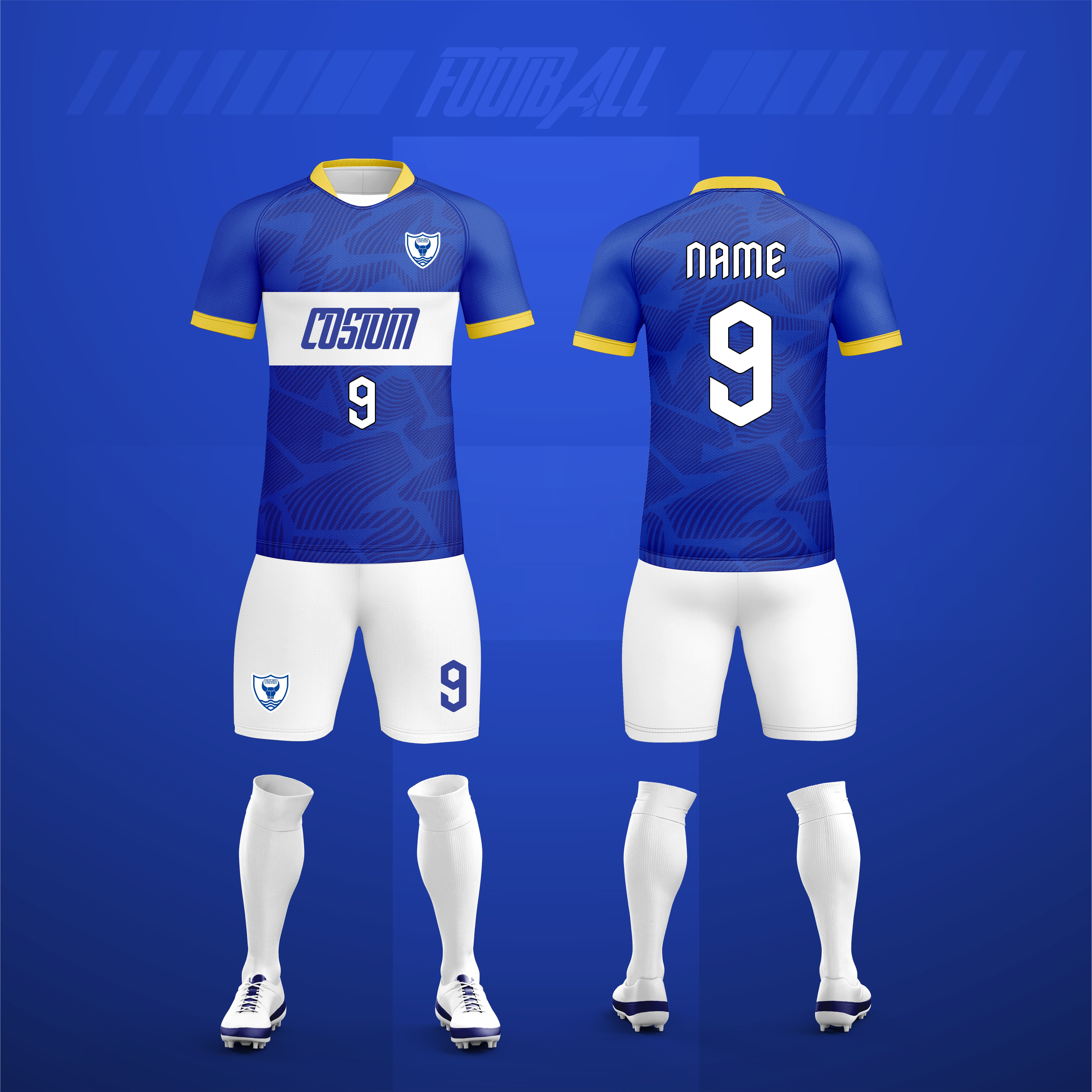 New Design Custom Sportswear Men Jersey Mesh Football Wear Soccer Uniform Set