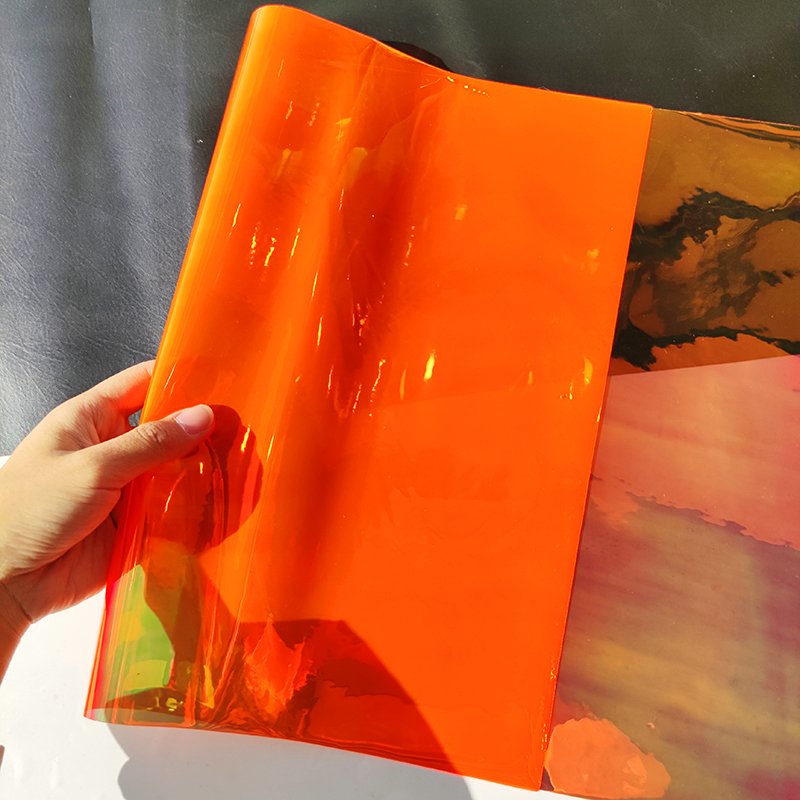 wholesale crystal soft 0.3mm holographic plastic pvc clear vinyl sewable pvc film