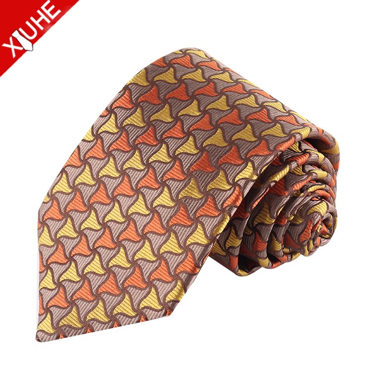 Custom Men's 100% Silk Ties Fashion Design Woven Floral Paisley Pattern in Red Customizable Silk Neckties