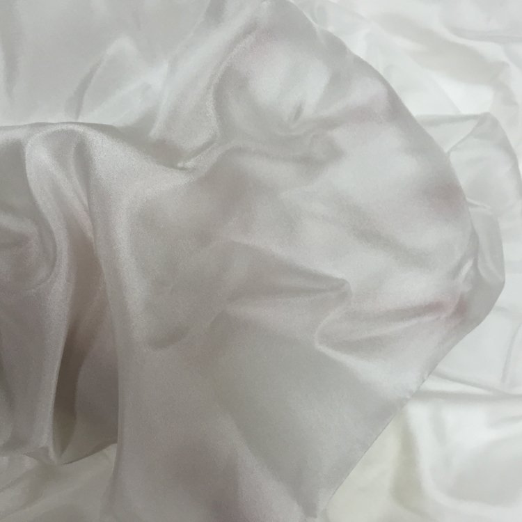 hand roll hem 8mm White Habotai Silk Scarf long pure white silk tudung scarf for Dyeing